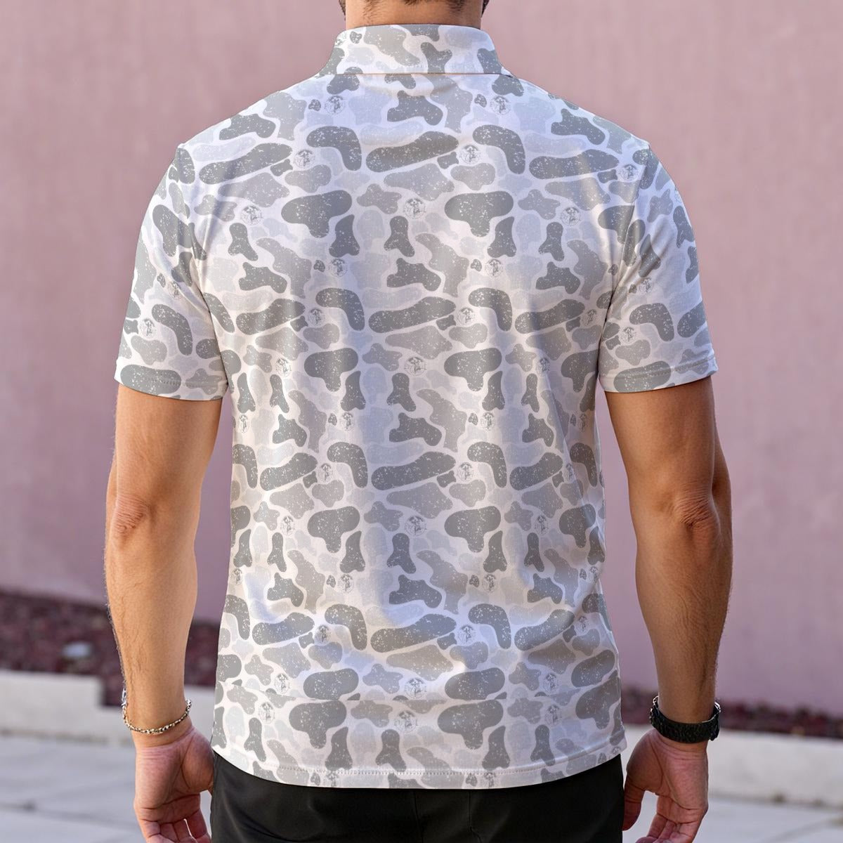 camo mens polo shirt
