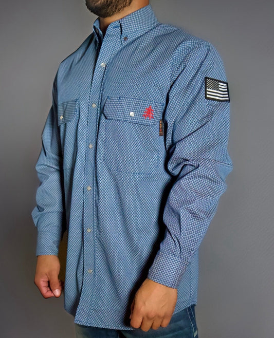 FR Pearl Snap Work Shirt - Conqueror NavyPearl Snap Shirt