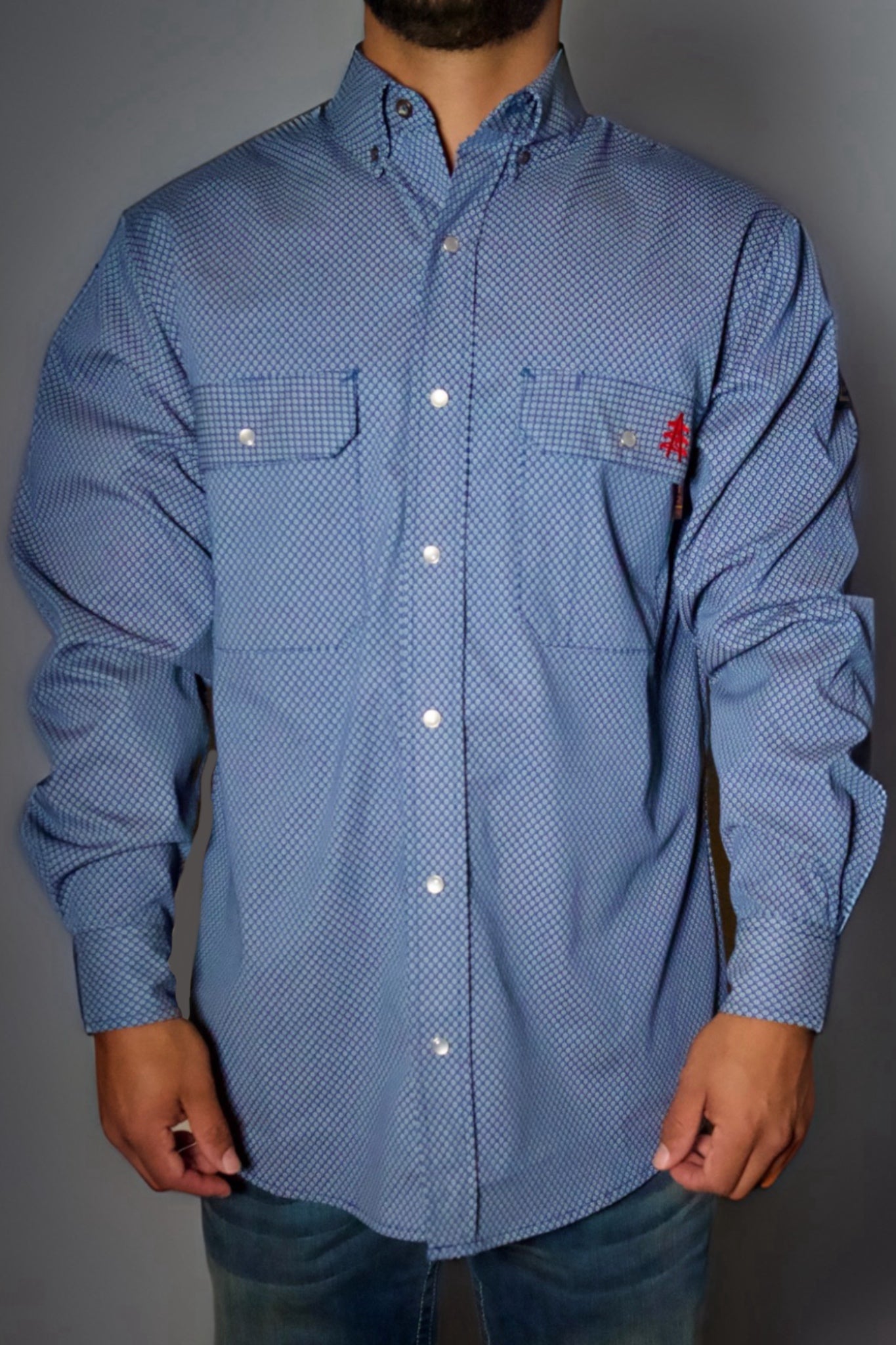 FR Pearl Snap Work Shirt - Conqueror NavyPearl Snap Shirt