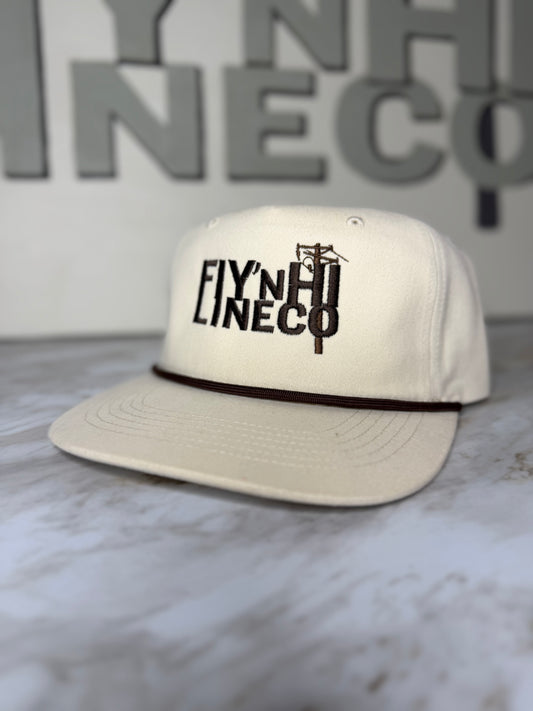 Cream rope hat