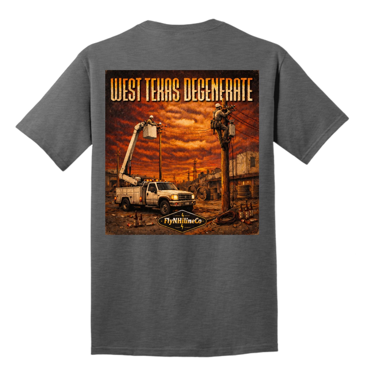 Dark Heather Grey - BACK